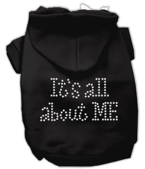 It's All About Me Rhinestone Hoodies Black M (12)