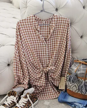 Sadie Plaid Tie Top