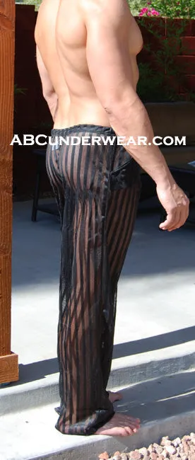Sheer Stripe Pant