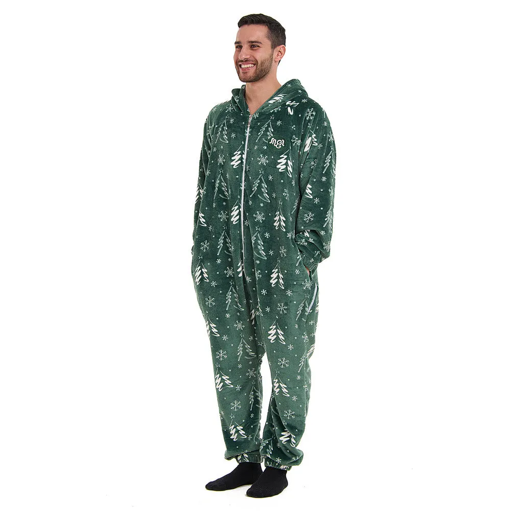 Snuggs Blanket Onesie Green Christmas Tree