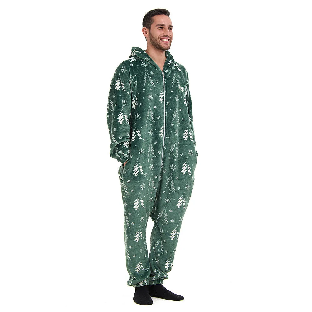 Snuggs Blanket Onesie Green Christmas Tree
